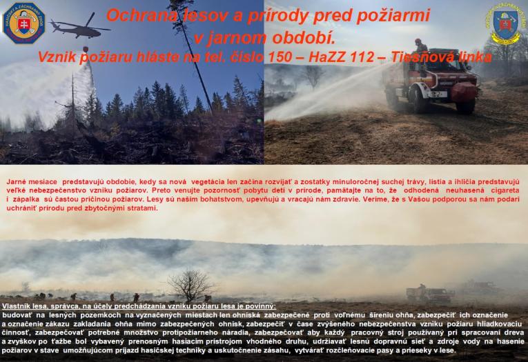OCHRANA LESOV A&nbsp;PRÍRODY PRED POŽIARMI V&nbsp;JARNOM OBDOBÍ